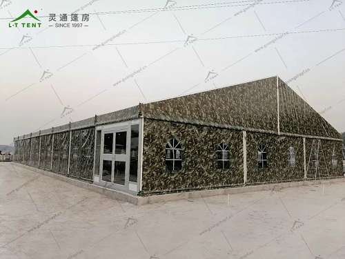 灵通篷房为企业搭建临时仓储篷房