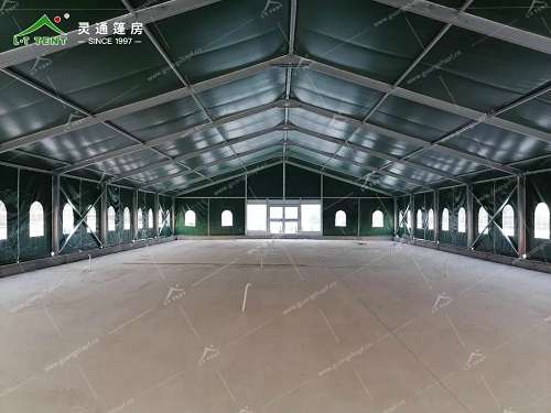 灵通篷房为企业搭建临时仓储篷房