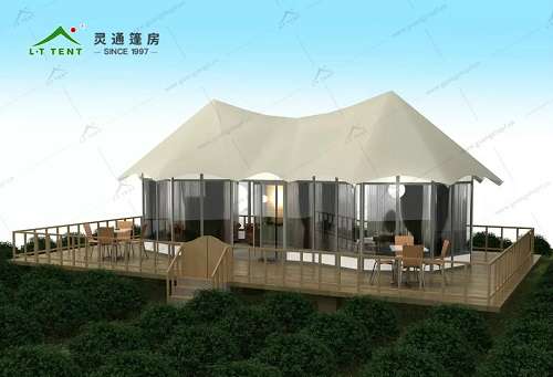 灵通民宿帐篷亮相上海国际篷房展