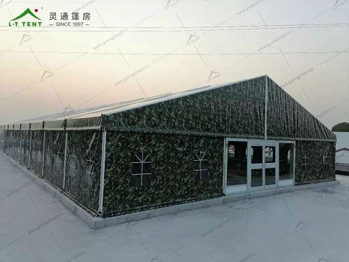 灵通篷房为企业搭建临时仓储篷房